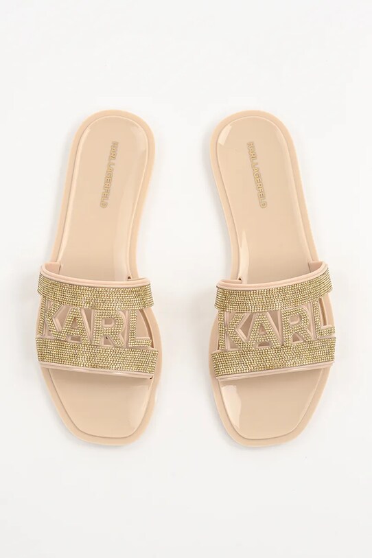 Παντόφλες Karl Lagerfeld JELLY III χρυσαφί KL80005S.VGD