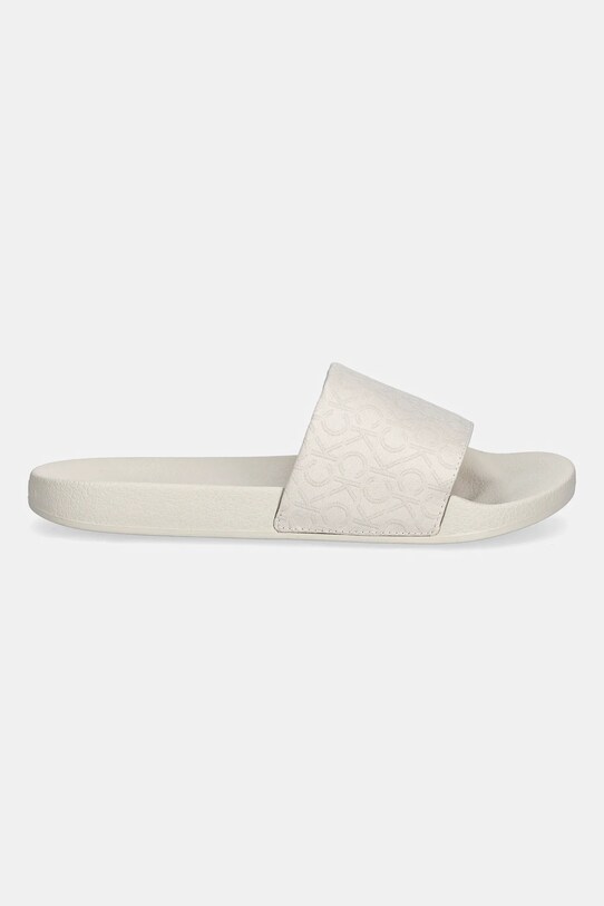 Παντόφλες Calvin Klein POOL SLIDE - JACQ HW0HW02420 μπεζ SS25