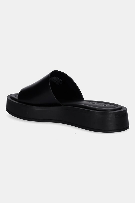 Παπούτσια Δερμάτινες παντόφλες Calvin Klein FLATFORM SLIDE W/CK HW - LTH HW0HW02368 μαύρο