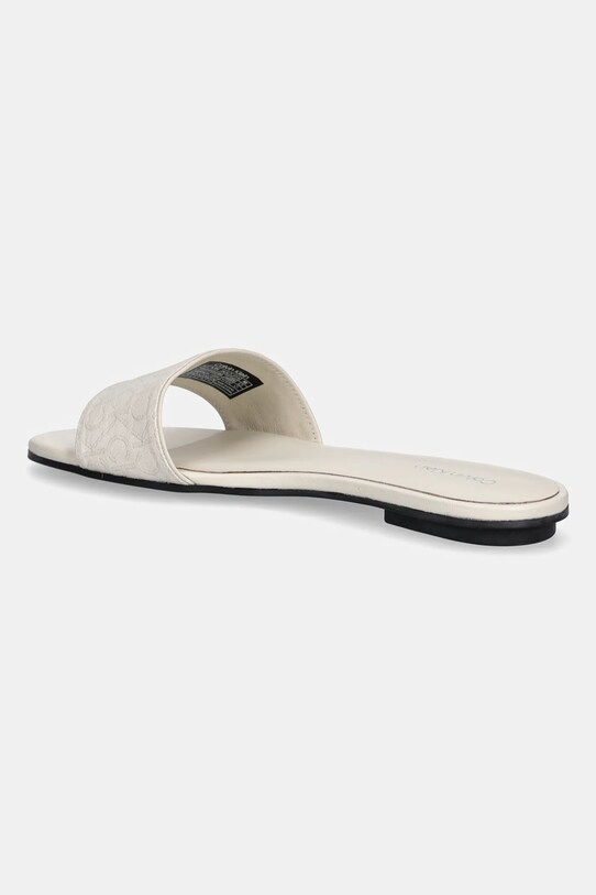 Παπούτσια Παντόφλες Calvin Klein FLAT SLIDE - JACQ HW0HW02388 μπεζ