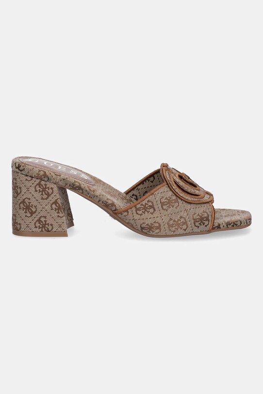 Παντόφλες Guess GALSEE FLJGEE.FAL03.BEIBR καφέ SS25