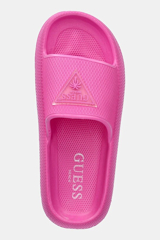 Παντόφλες Guess RUBBER SLIPPERS ροζ E4GZ27.WG5X0.F45D