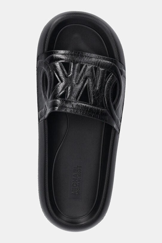 Δερμάτινες παντόφλες MICHAEL Michael Kors Splash μαύρο 40R5SPFA1L.001