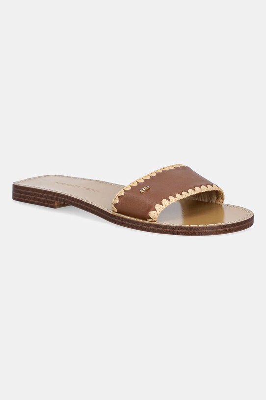 Παντόφλες MICHAEL Michael Kors Drea συνθετικό καφέ 40S5DRFS3L.230