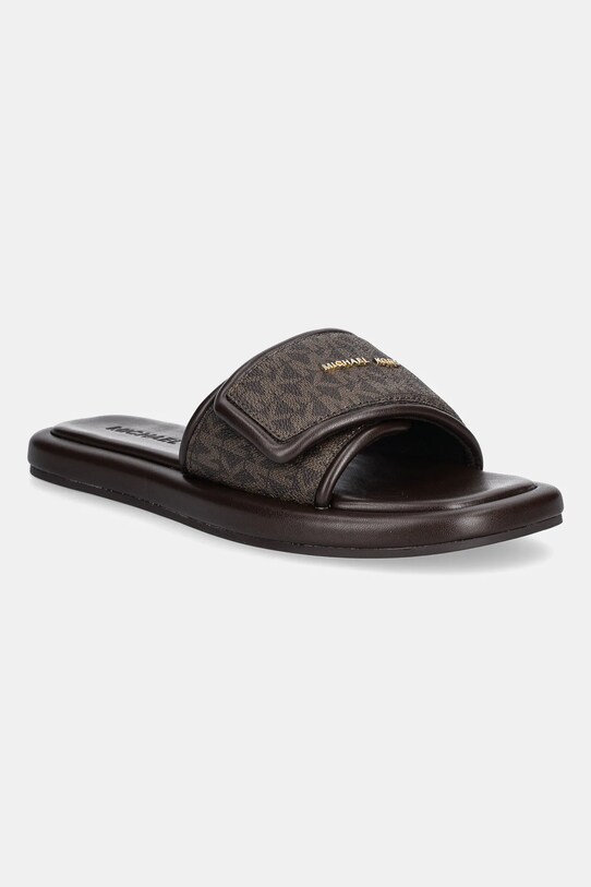 Παντόφλες MICHAEL Michael Kors Suki φλατ καφέ 40S5SKFA1B.200