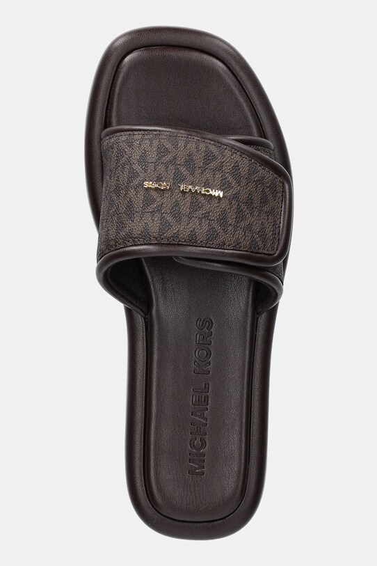 Παντόφλες MICHAEL Michael Kors Suki καφέ 40S5SKFA1B.200