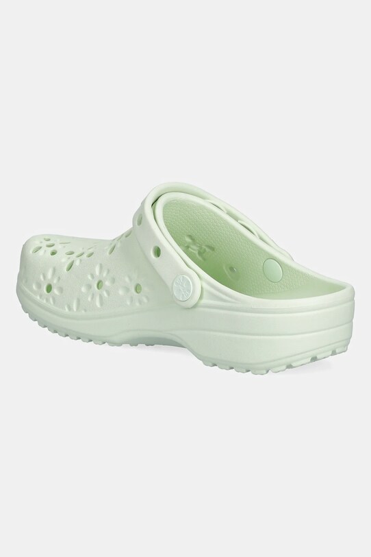 Παπούτσια Παντόφλες Crocs Classic Floral Cut Out Clog 210927.3YH πράσινο