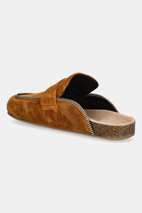 Παπούτσια Παντόφλες σουέτ JW Anderson Biker Loafer LF0071.LA0240.640 καφέ