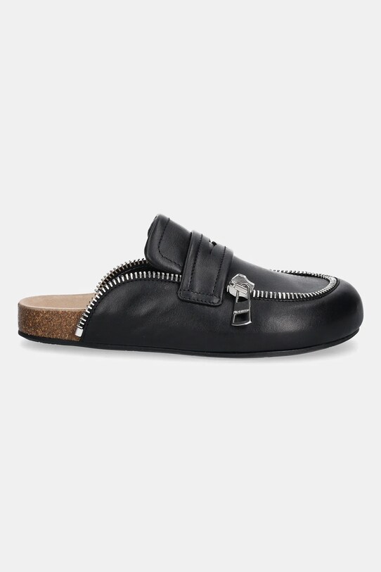 Δερμάτινες παντόφλες JW Anderson Biker Loafer LF0071.LA0268.999 μαύρο SS25