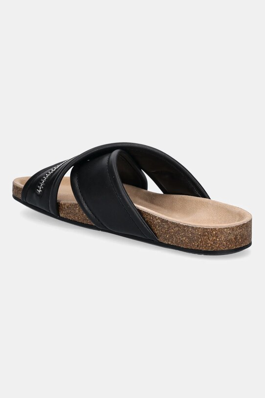Παπούτσια Δερμάτινες παντόφλες JW Anderson Biker Slide SN0107.LA0268.999 μαύρο