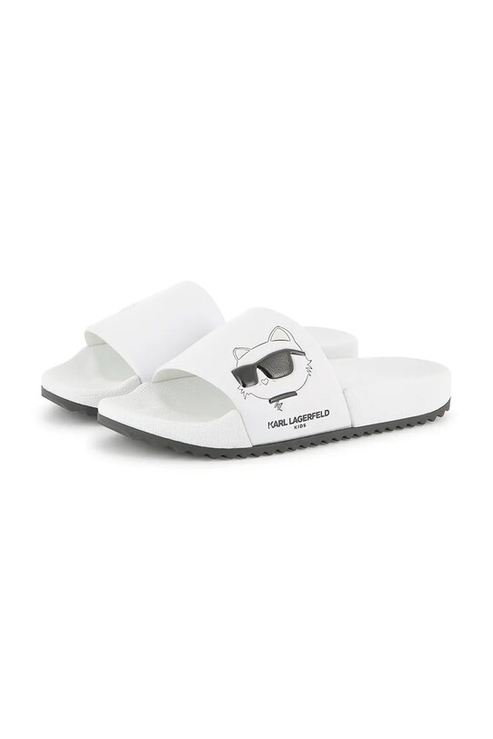 Παιδικές παντόφλες Karl Lagerfeld λευκό Z30544.27.35
