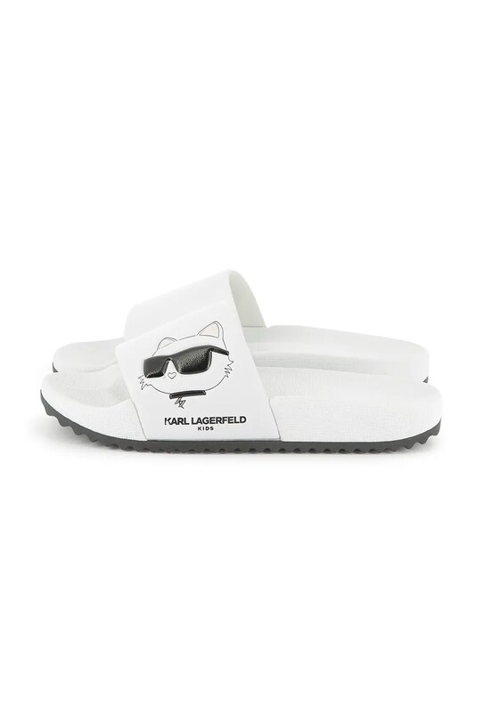 Παιδικές παντόφλες Karl Lagerfeld Z30544.27.35 λευκό SS25