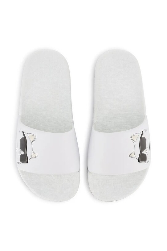 Παιδικές παντόφλες Karl Lagerfeld λευκό Z30544.27.35