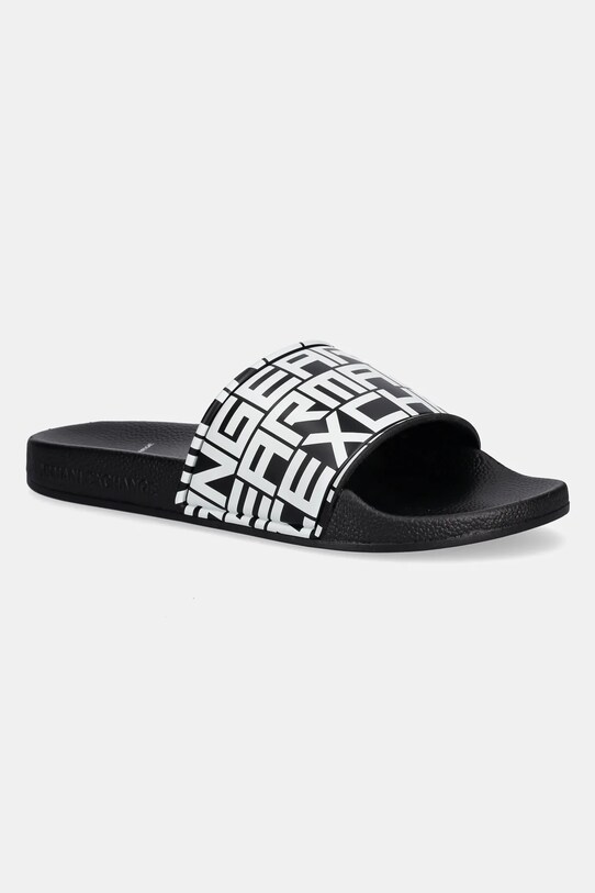 Παντόφλες Armani Exchange μαύρο XUP004.XV679.N814