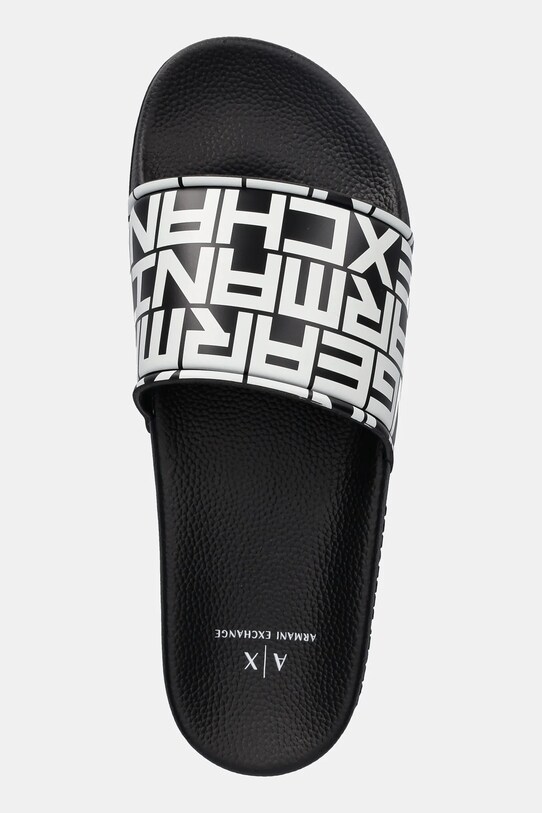 Παντόφλες Armani Exchange μαύρο XUP004.XV679.N814