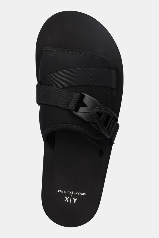 Παντόφλες Armani Exchange μαύρο XUP016.XV961.00002