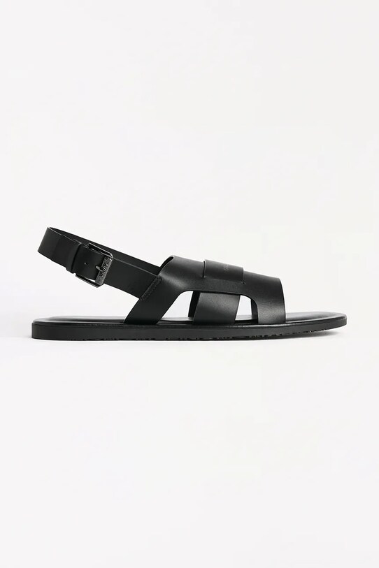 Δερμάτινα σανδάλια Karl Lagerfeld KASTOR III μαύρο KL70225.000