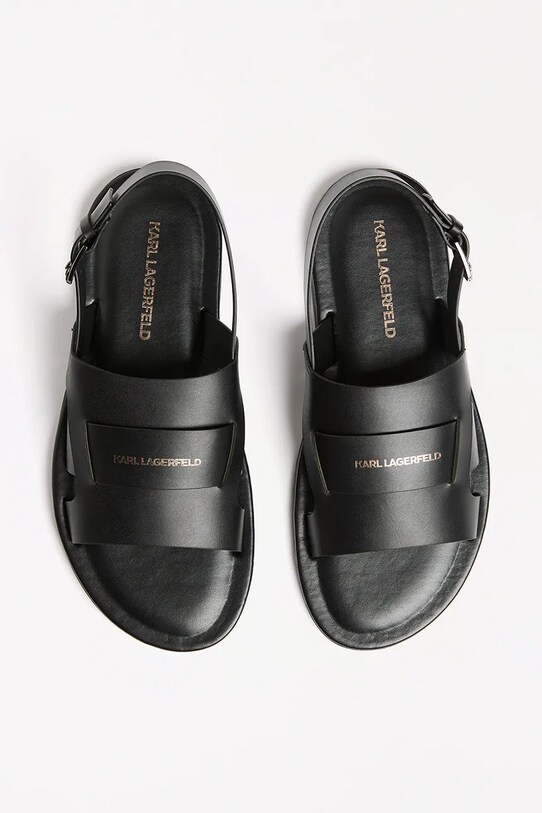 Δερμάτινα σανδάλια Karl Lagerfeld KASTOR III μαύρο KL70225.000