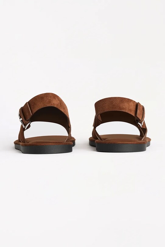Παπούτσια Σανδάλια σουέτ Karl Lagerfeld KASTOR III KL70225.533 καφέ