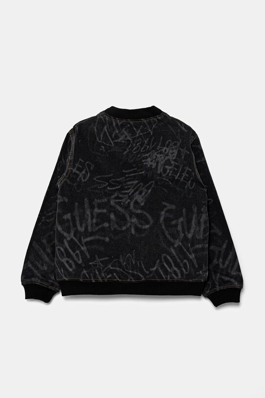 Παιδικό τζιν μπουφάν Guess L5RL05.D5MU0.PPYA γκρί SS25