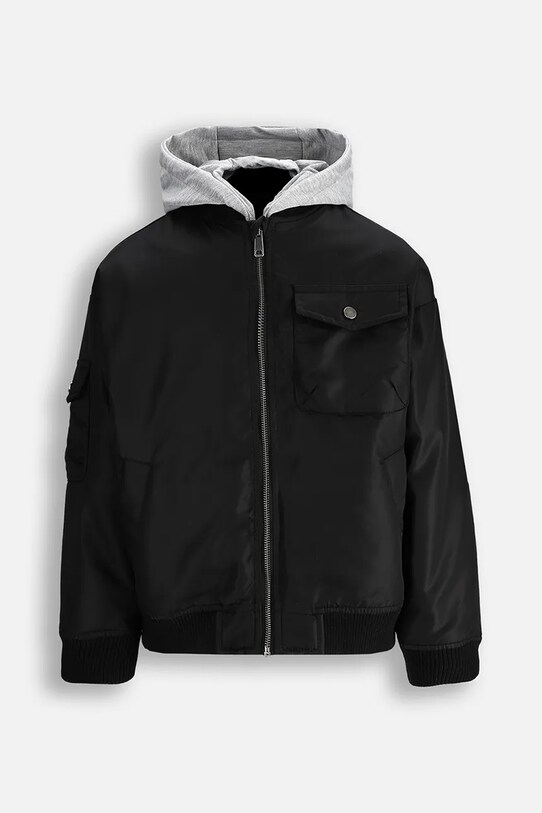 Παιδικό μπουφάν bomber Coccodrillo WC5152701OBJ μαύρο SS25