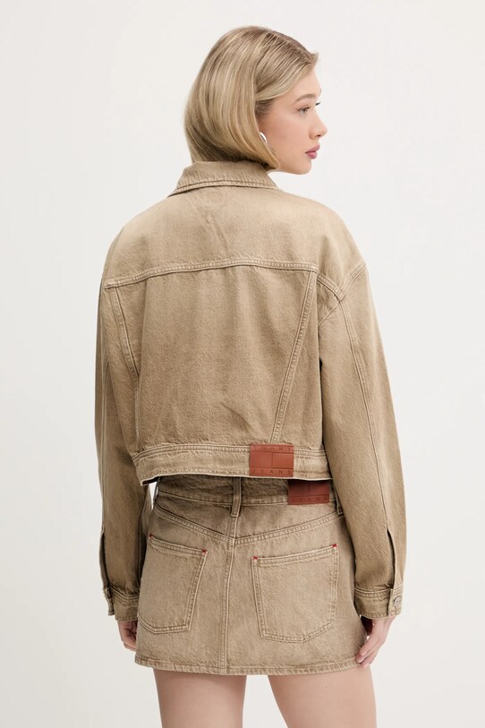 Ρούχα Τζιν μπουφάν Tommy Jeans DW0DW20118 μπεζ