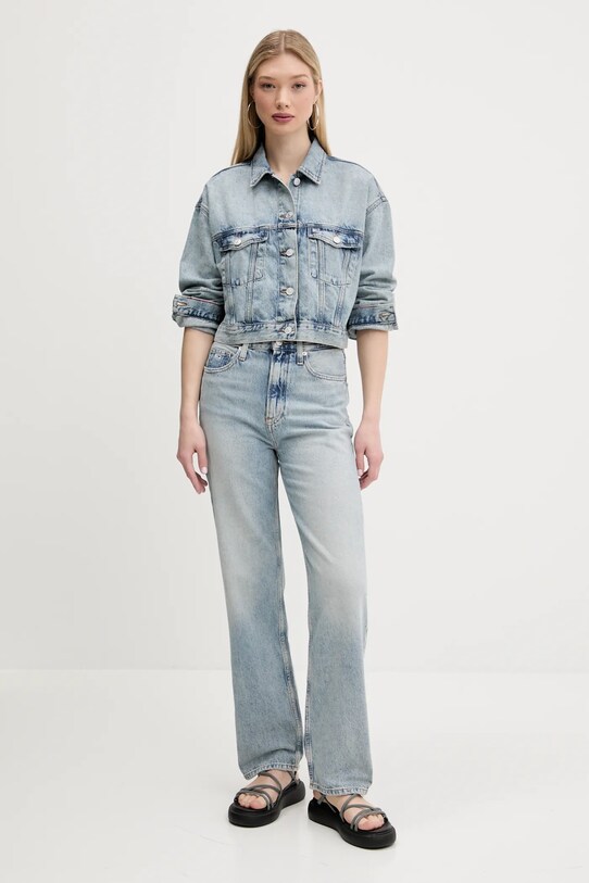 Τζιν μπουφάν Tommy Jeans DW0DW21289 μπλε SS25