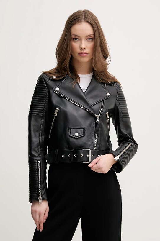 Δερμάτινo jacket MACKAGE λείο δέρμα μαύρο MASINA