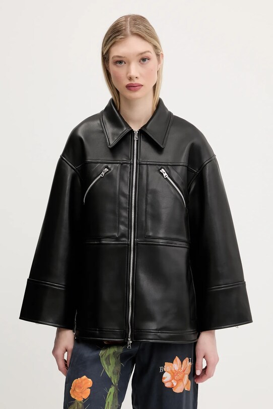 Μπουφάν Bimba Y Lola oversize μαύρο 251BR0461.10000