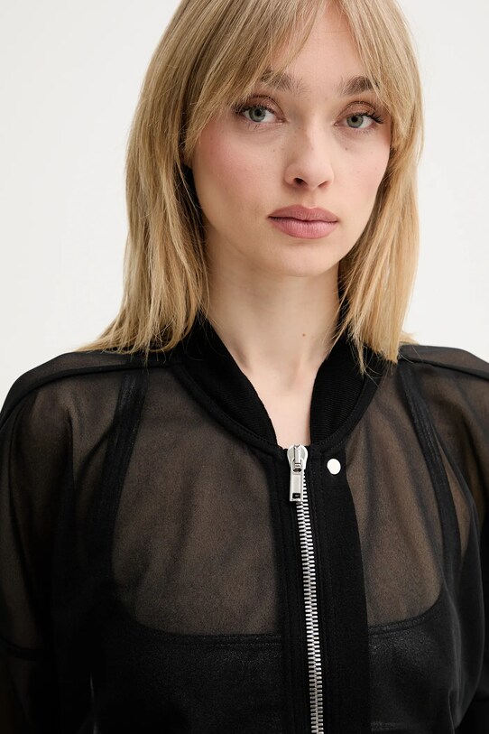 Μπουφάν Rick Owens Lilies μαύρο LI01E4708OT