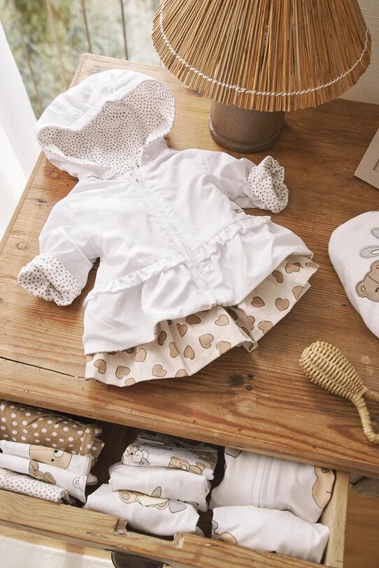 Βρεφικό μπουφάν διπλής όψης Mayoral Newborn άλλο λευκό 1479.2P.Newborn.PPYH