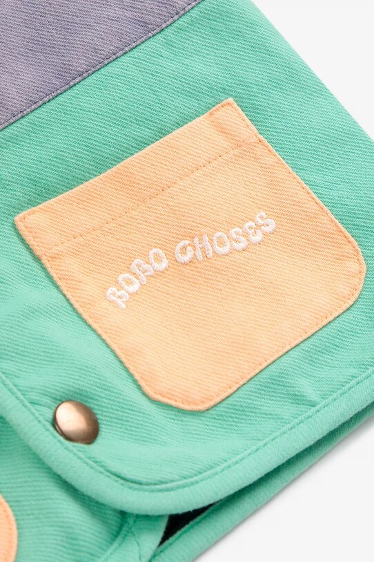 Βρεφικό βαμβακερό μπουφάν Bobo Choses 125AB092 πράσινο