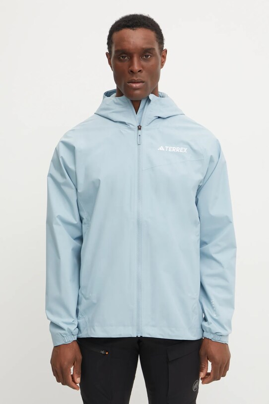 Αδιάβροχο μπουφάν adidas TERREX Multi Rain.RDY άλλο τιρκουάζ JD8356