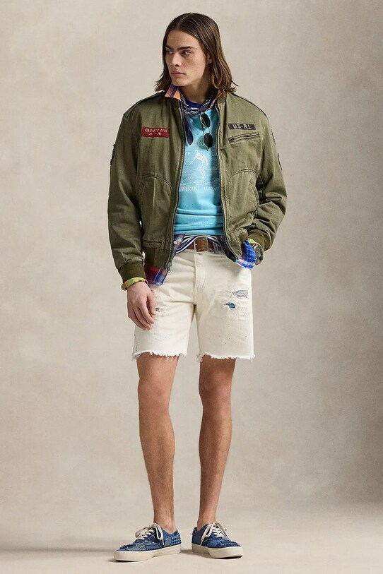 Ρούχα Βαμβακερό μπουφάν Polo Ralph Lauren 710964566 πράσινο