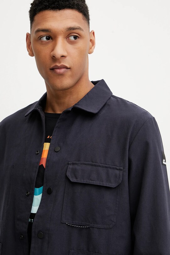Ρούχα Πουκάμισο μπουφάν Jack Wolfskin Terracade Overshirt A63865 σκούρο μπλε