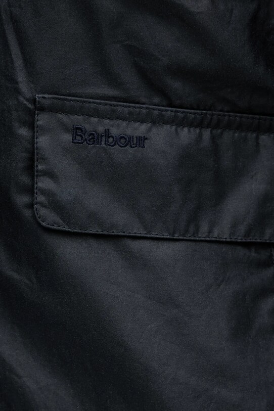 Βαμβακερό μπουφάν Barbour Newbury Wax Jacket σκούρο μπλε MWX2449