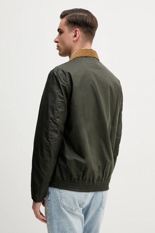 Ρούχα Βαμβακερό μπουφάν Barbour Newbury Wax Jacket MWX2449 πράσινο