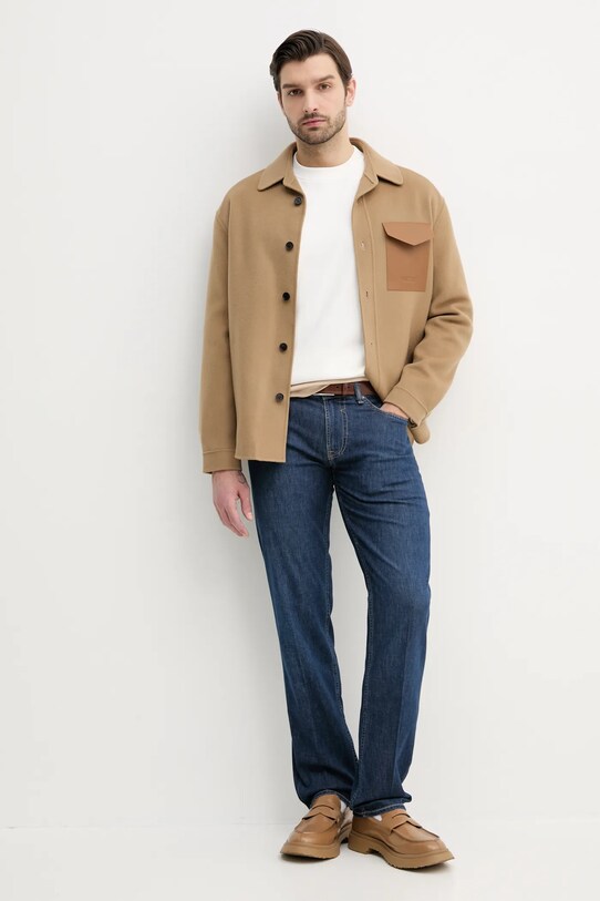 Μάλλινο μπουφάν MACKAGE EMMANUEL πράσινο SS25