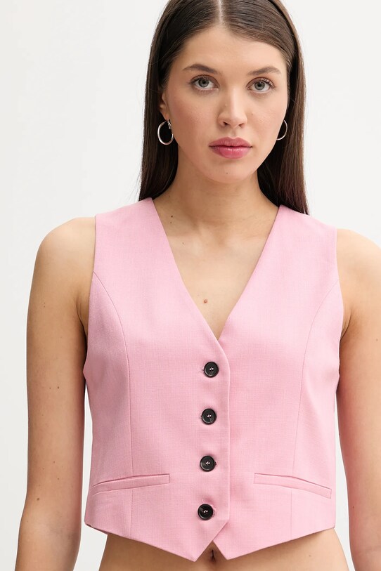 Γιλέκο MSGM ύφασμα ροζ 3841MDW01.257106