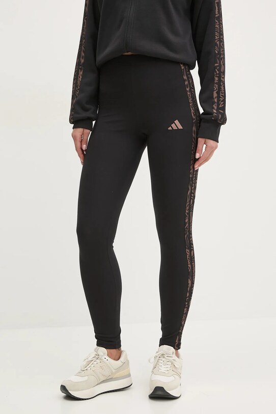 Κολάν adidas Essentials Animal απλικέ μαύρο JM5891