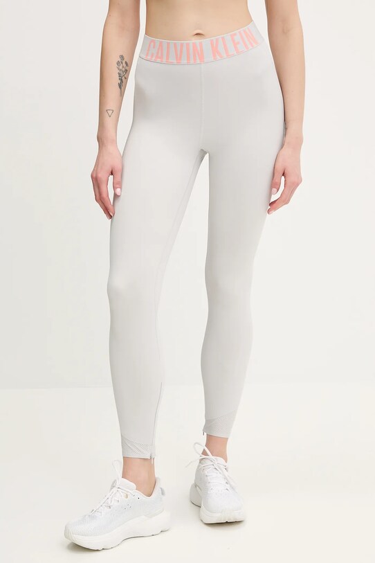 Κολάν προπόνησης Calvin Klein Performance στάμπα γκρί LVGWS5L616