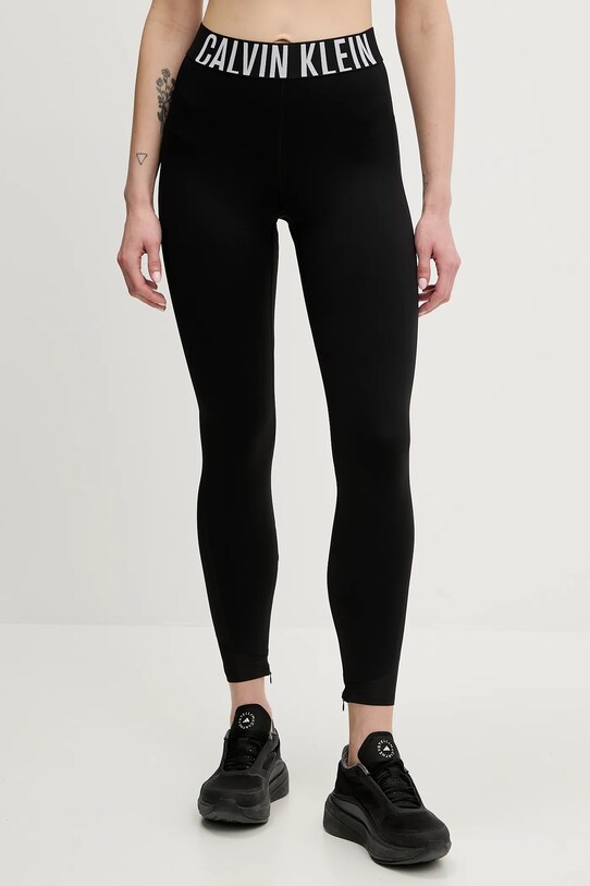 Κολάν προπόνησης Calvin Klein Performance στάμπα μαύρο LVGWS5L616