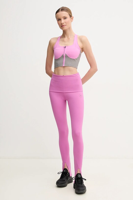 Κολάν προπόνησης adidas by Stella McCartney JJ1629 μωβ SS25