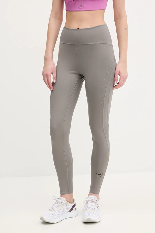 Κολάν προπόνησης adidas by Stella McCartney TruePurpose Optime με ελαστάν γκρί JJ0129