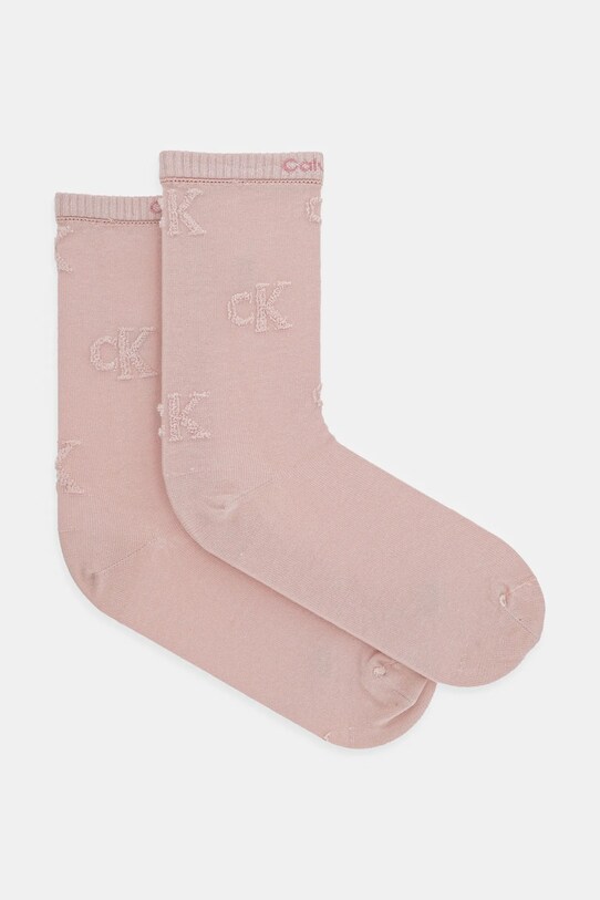 Κάλτσες Calvin Klein Jeans ψηλές κάλτσες ροζ 701232643