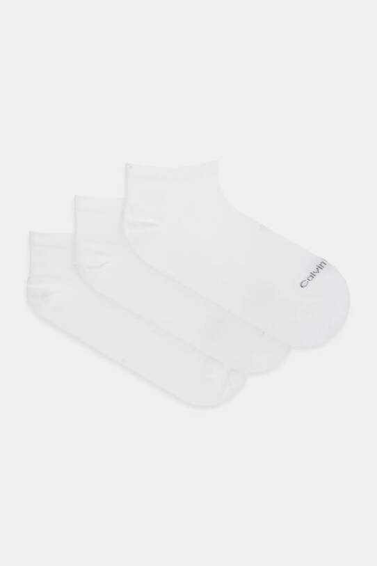 Κάλτσες Calvin Klein 3-pack κοντές κάλτσες λευκό 701233833