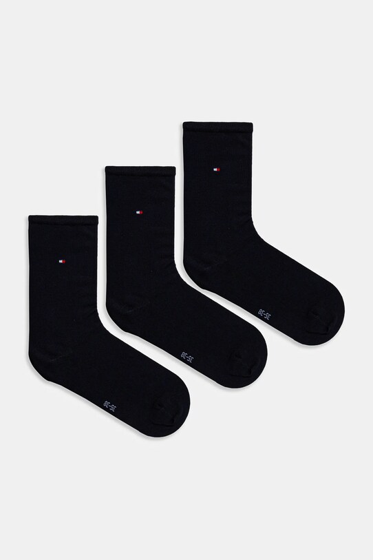Κάλτσες Tommy Hilfiger 3-pack ψηλές κάλτσες σκούρο μπλε 701233828