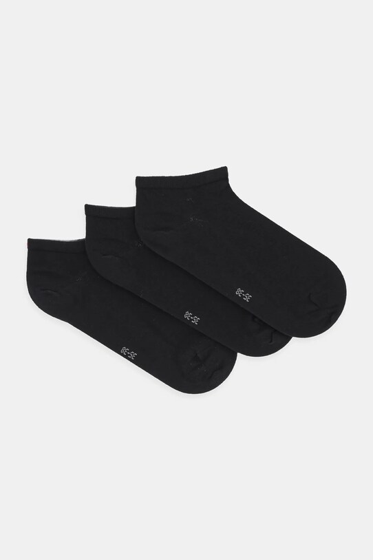 Κάλτσες Tommy Hilfiger 3-pack κοντές κάλτσες μαύρο 701233829