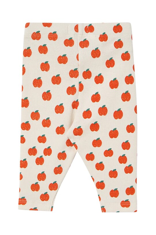 Κολάν μωρών Tinycottons APPLES BABY RIB PANT SS25.348 μπεζ SS25