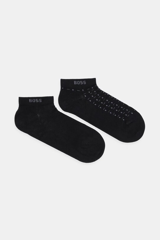 Κάλτσες BOSS 2-pack κοντές κάλτσες μαύρο 50537524